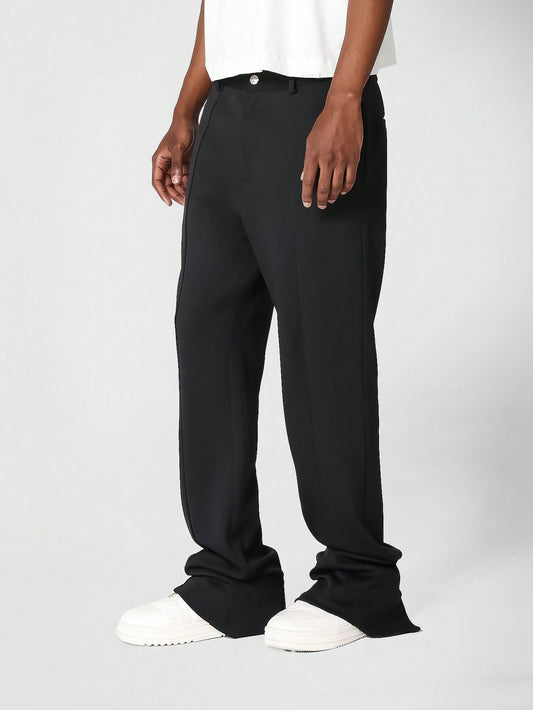 Flare Fit Pant With Back Zip