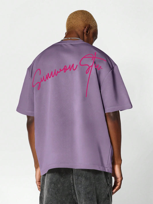 Tee With Back Signature Embroidery