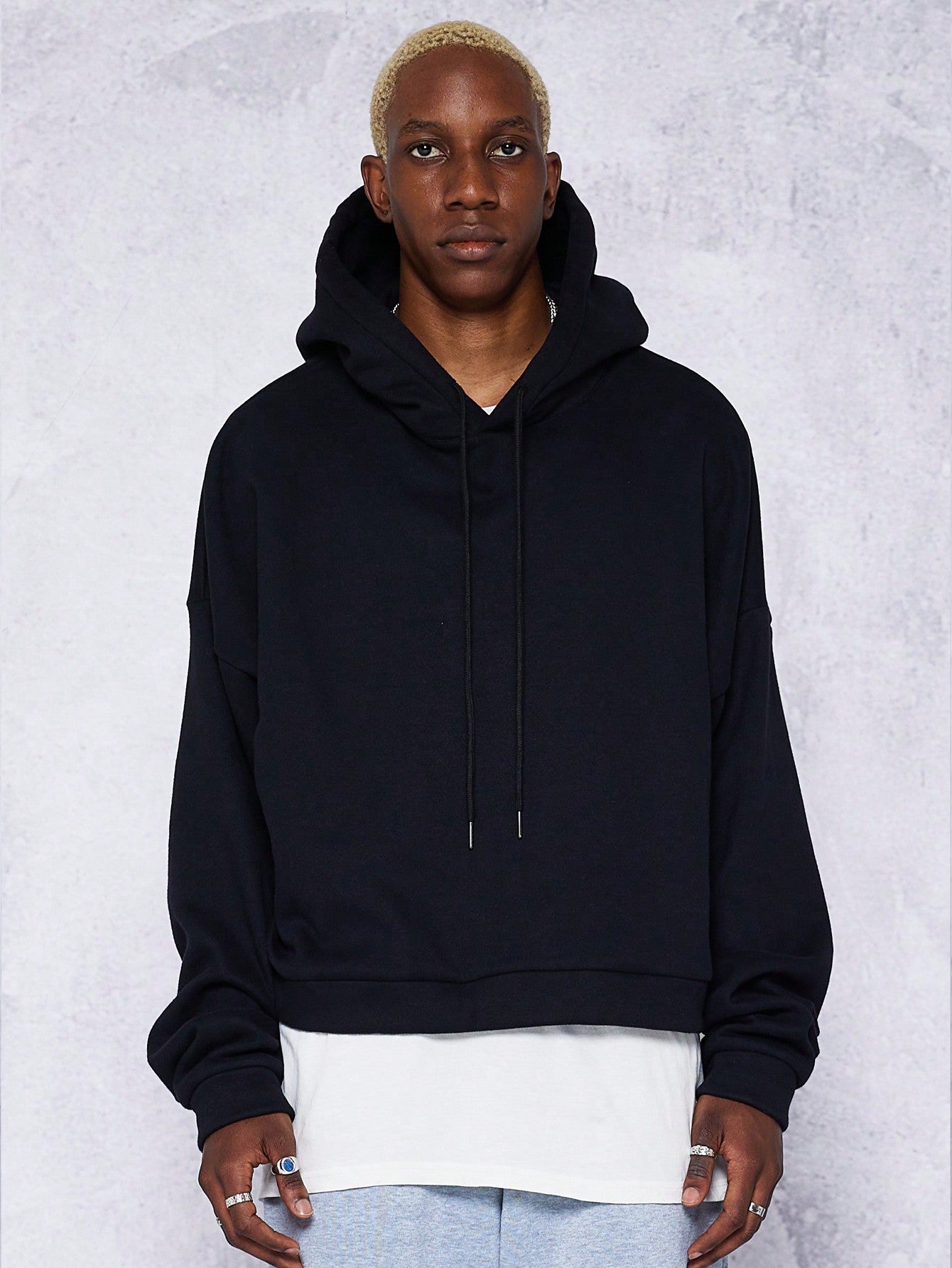 Heavyweight Boxy Fit Overhead Hoodie In 340 Gsm