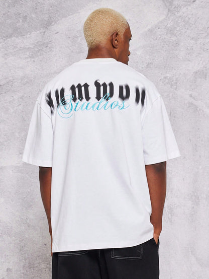 Heavyweight Tee With Embroidered Back Logo