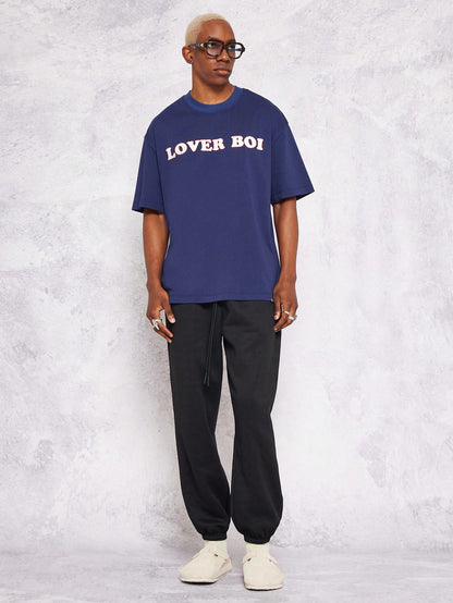 Tee With Lover Boi Print