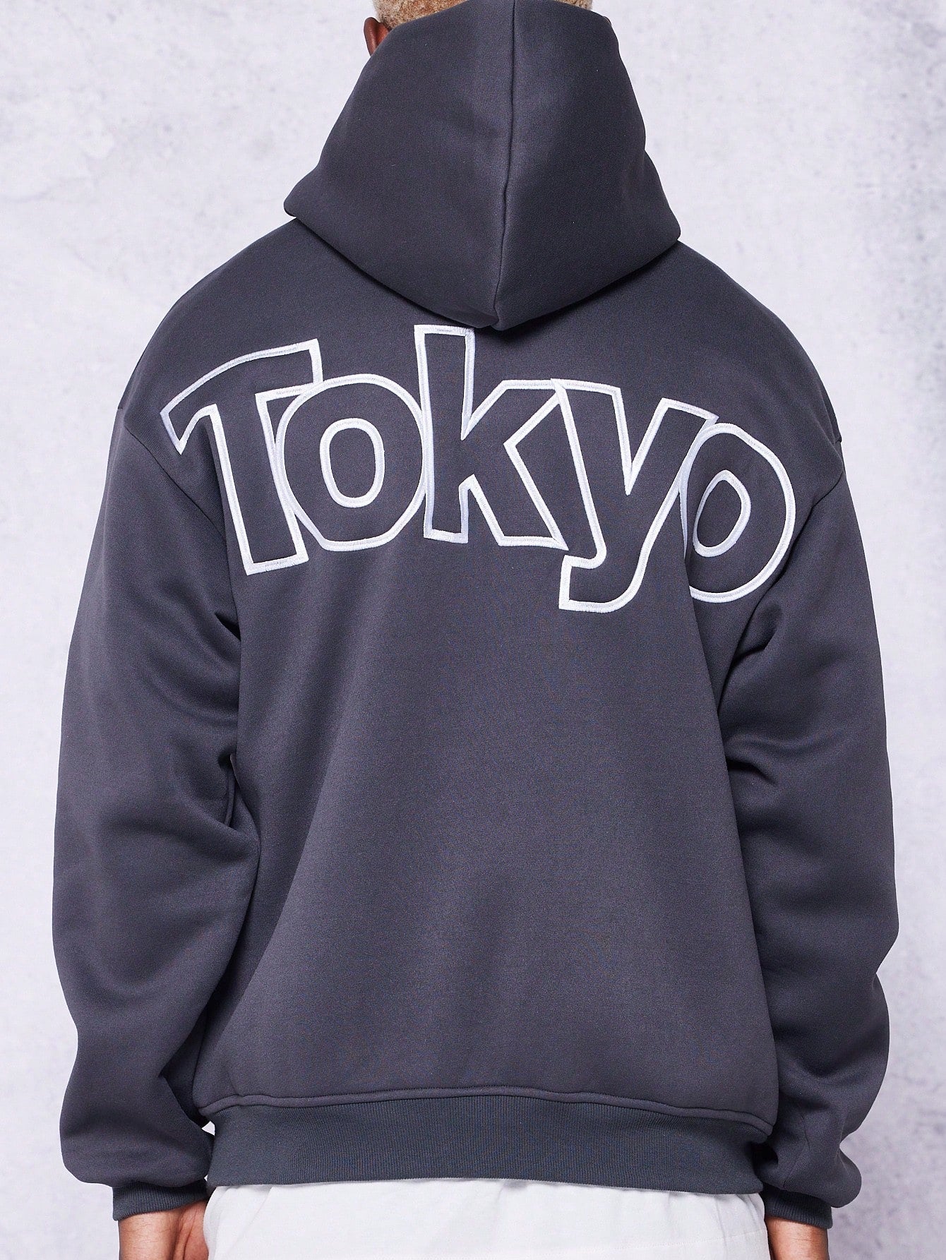 Overhead Hoodie With Tokyo Embroidery