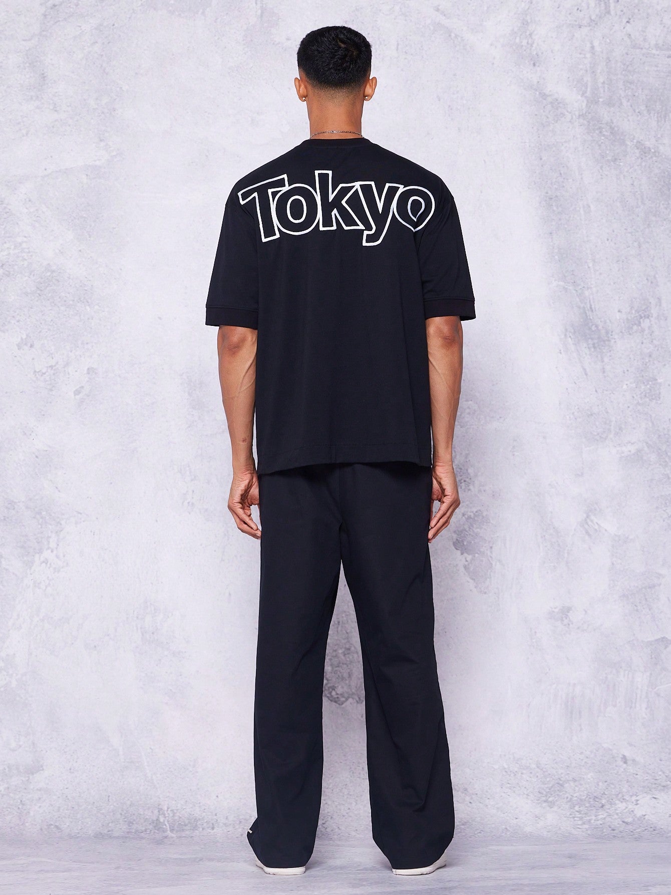 Oversized Tee With Tokyo Embroidery