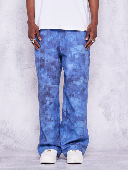 Loose Fit Jean With All Over Print