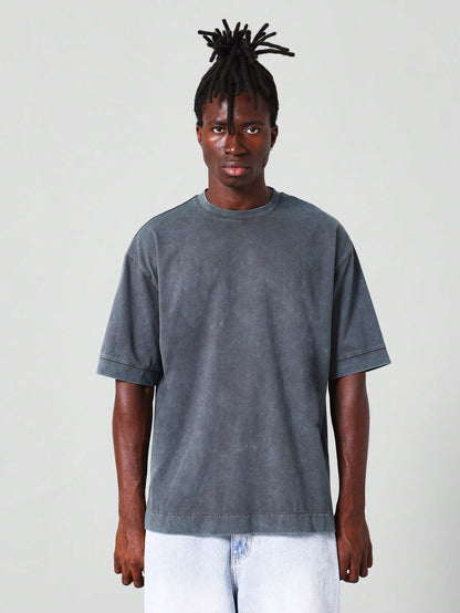 Oversized Fit Essential Washed Short Sleeve Tee