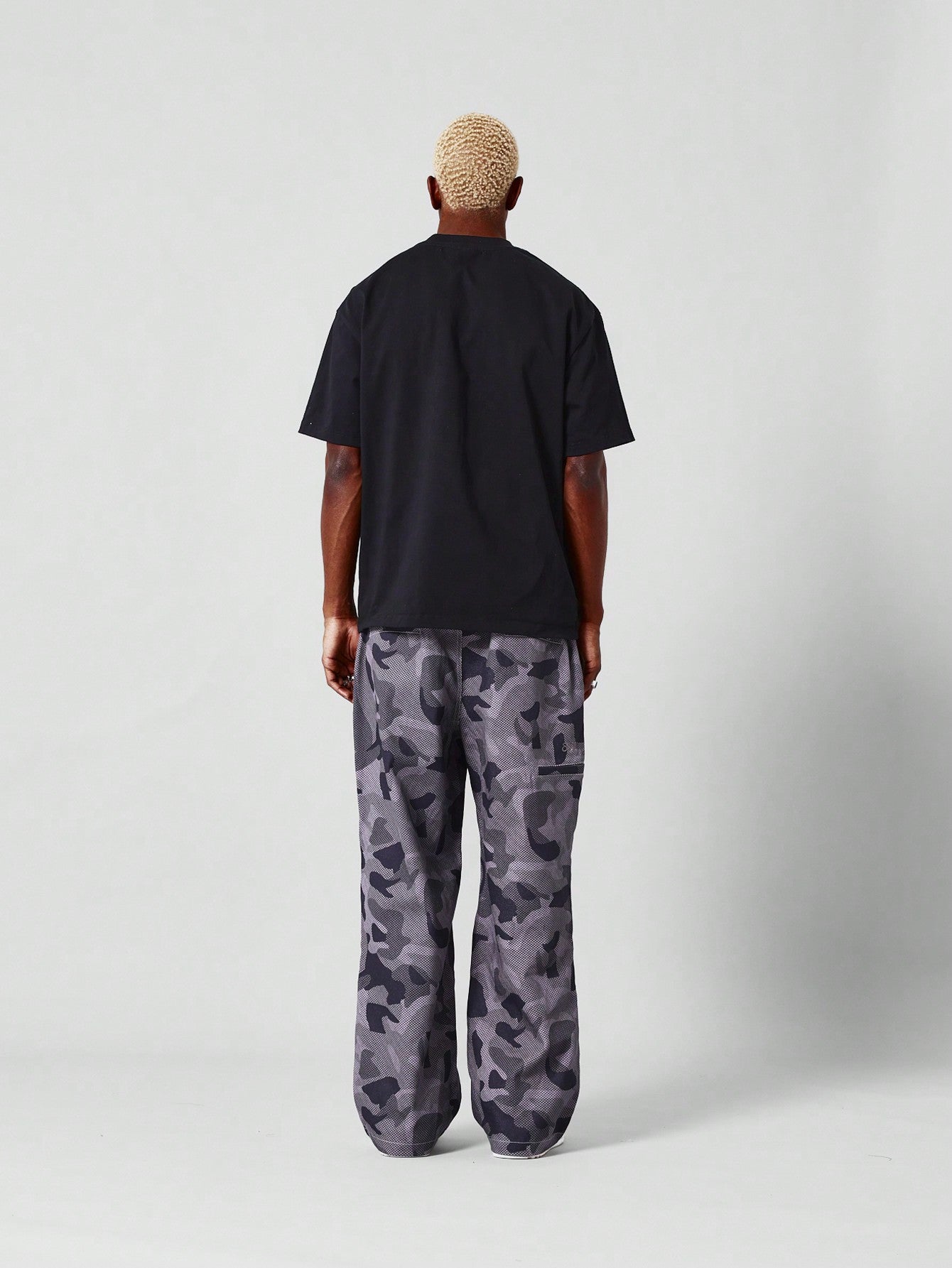 Loose Fit Carpenter Trouser With Camo Print