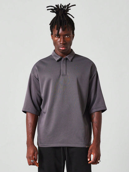 Oversized Fit Essential Short Sleeve Polo