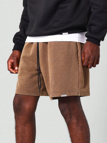Regular Fit Essential Drop Crotch Premium Washed Short