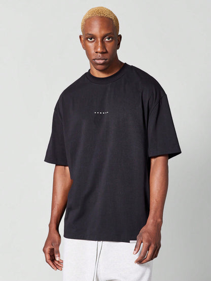 Oversized Fit Tee With Back Embroidery