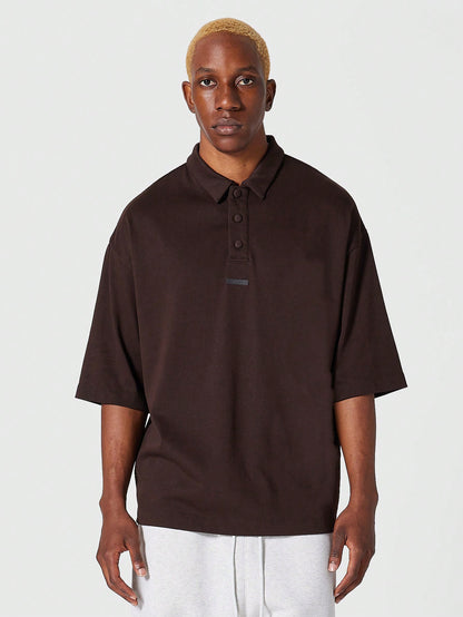 Oversized Fit Essential Short Sleeve Polo