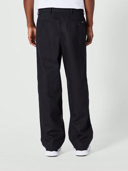 Loose Fit Pleated Cotton Trouser