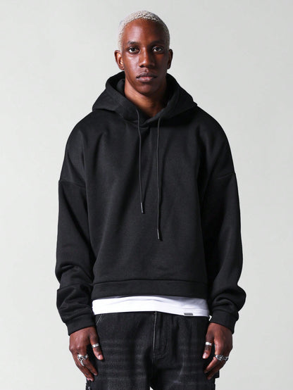 Boxy Fit Hoodie With Back Print
