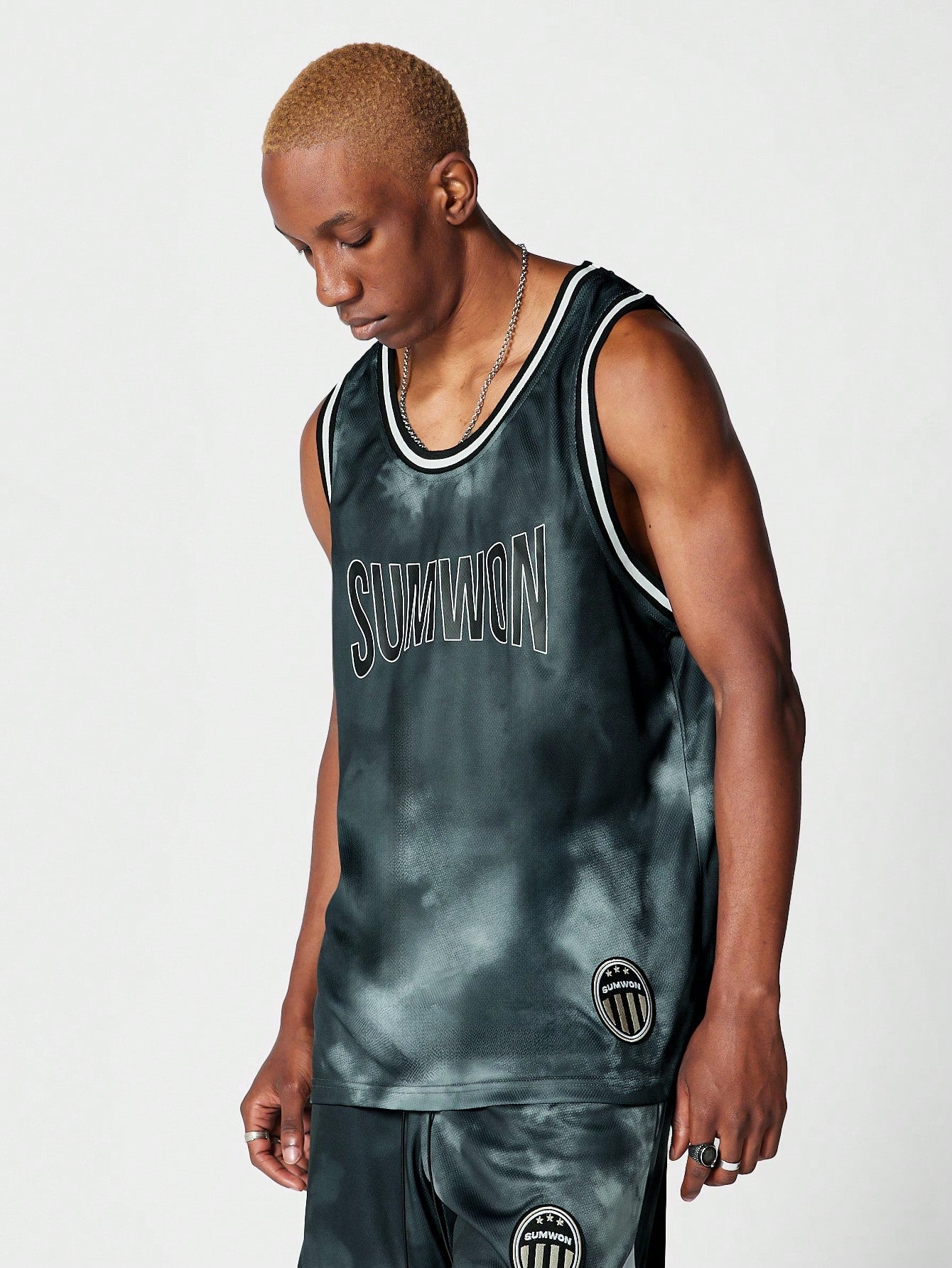 Basketball Tank With All Over Print and Front Print