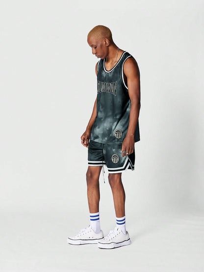 Basketball Tank With All Over Print and Front Print