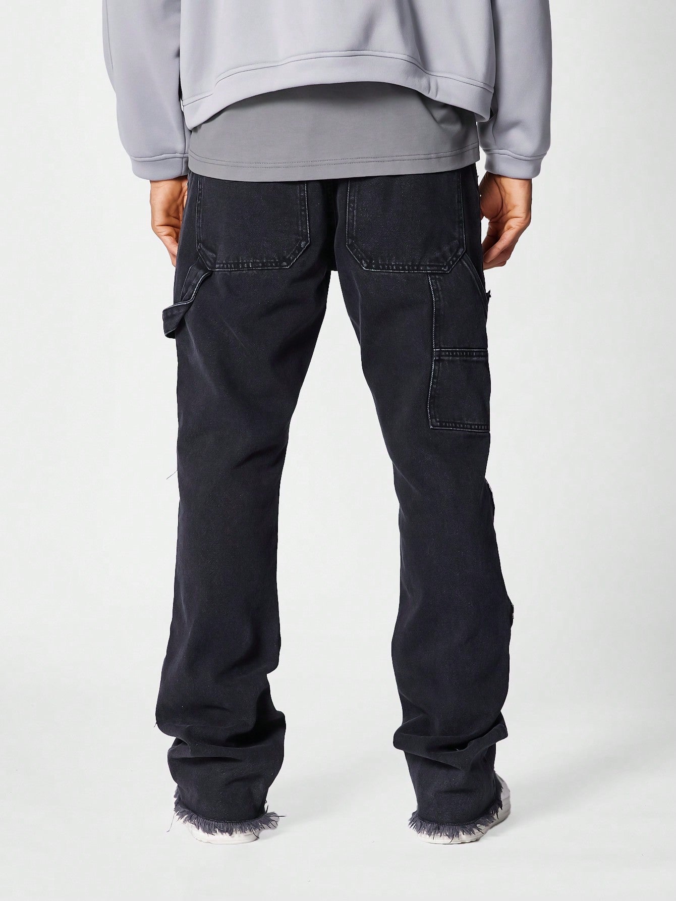 Flare Fit Workwear Jean With Contrast Panel