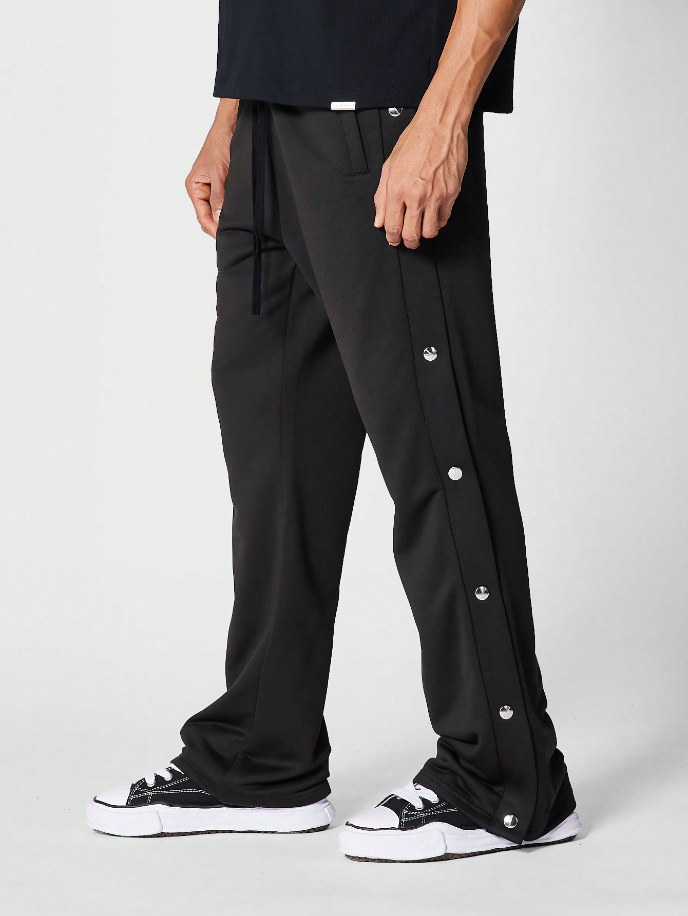 Flare Fit Jogger With Side Snaps