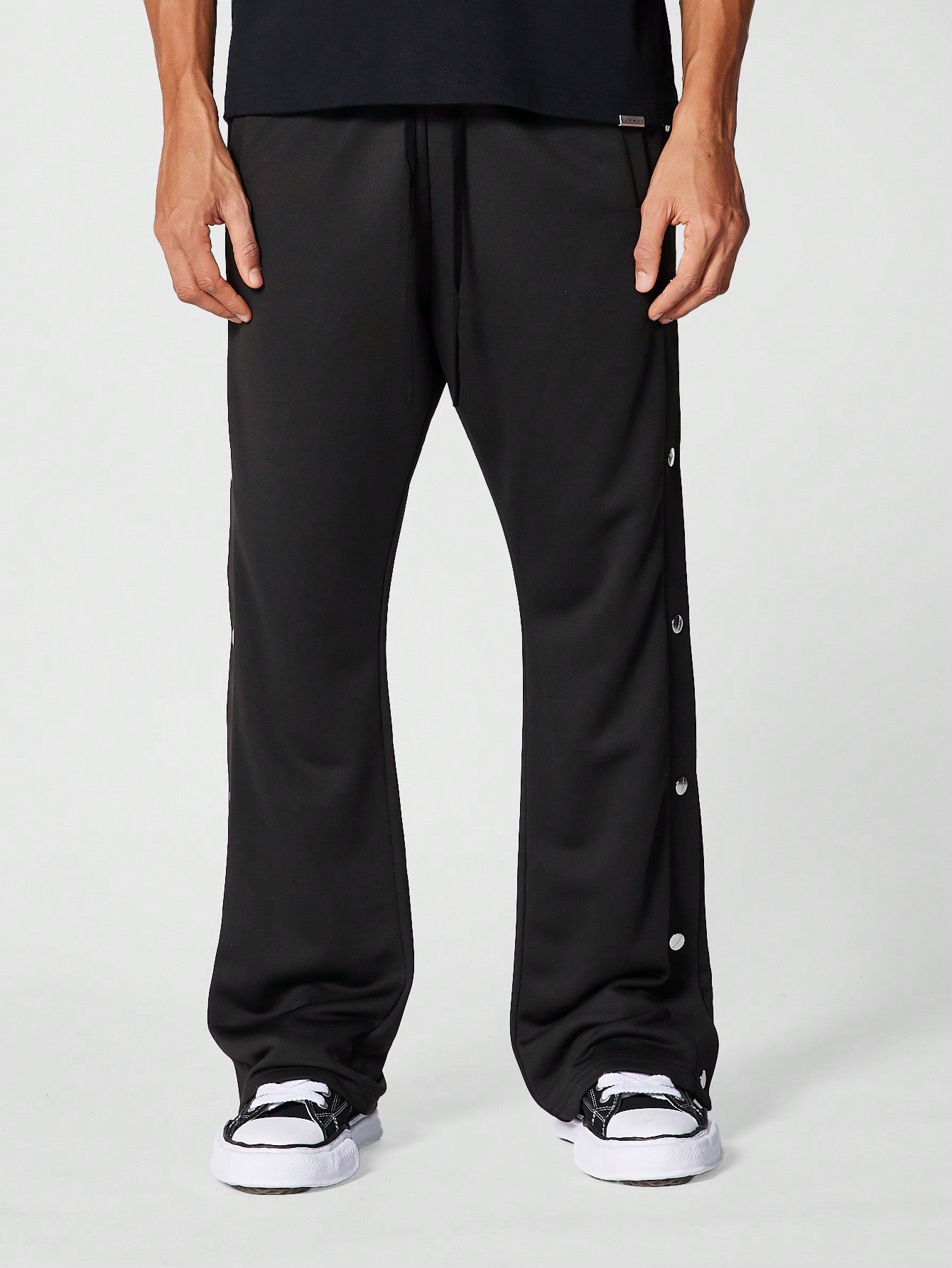 Flare Fit Jogger With Side Snaps