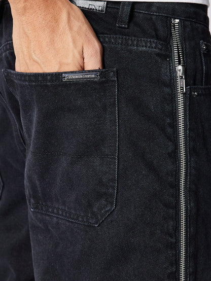 Loose Fit Jean With Side Zips