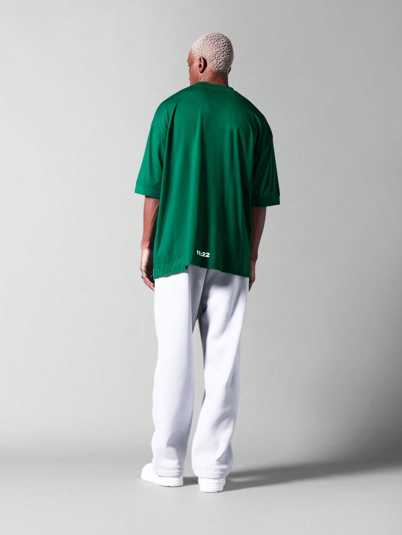 Oversized Fit Tee With Embroidered Logo
