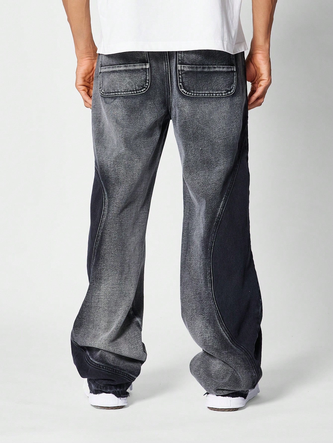 Straight Fit Jean With Curve Panels