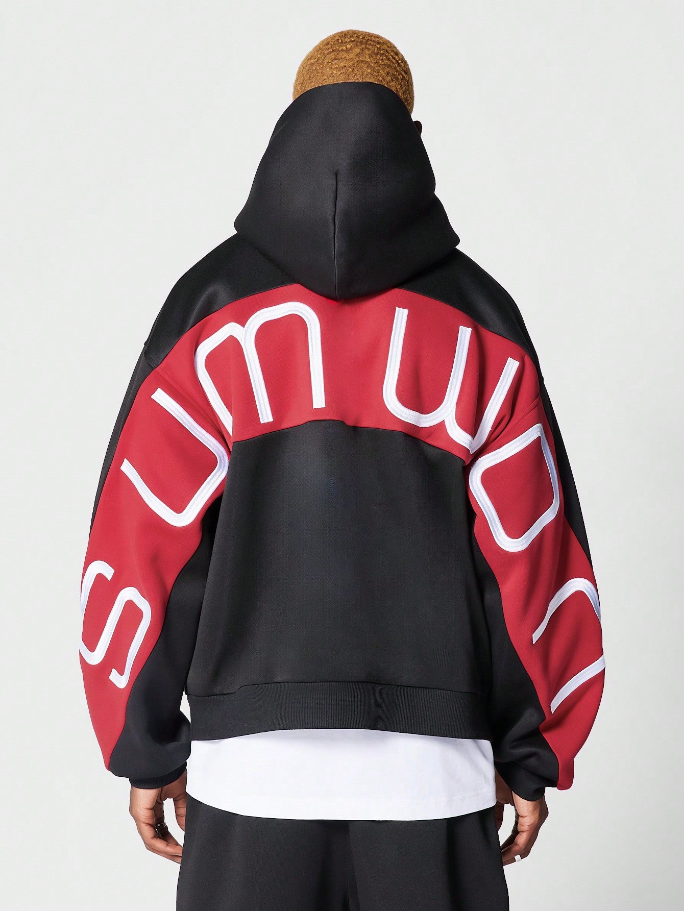Overhead Hoodie With Back Logo Embroidery