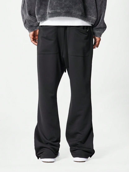 Flare Fit Jogger With Front Print