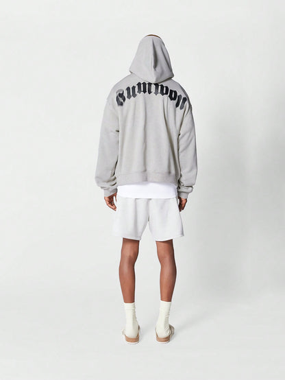 Oversized Fit Hoodie With Back Print