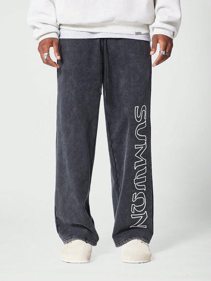 Straight Fit Jogger With Logo Print