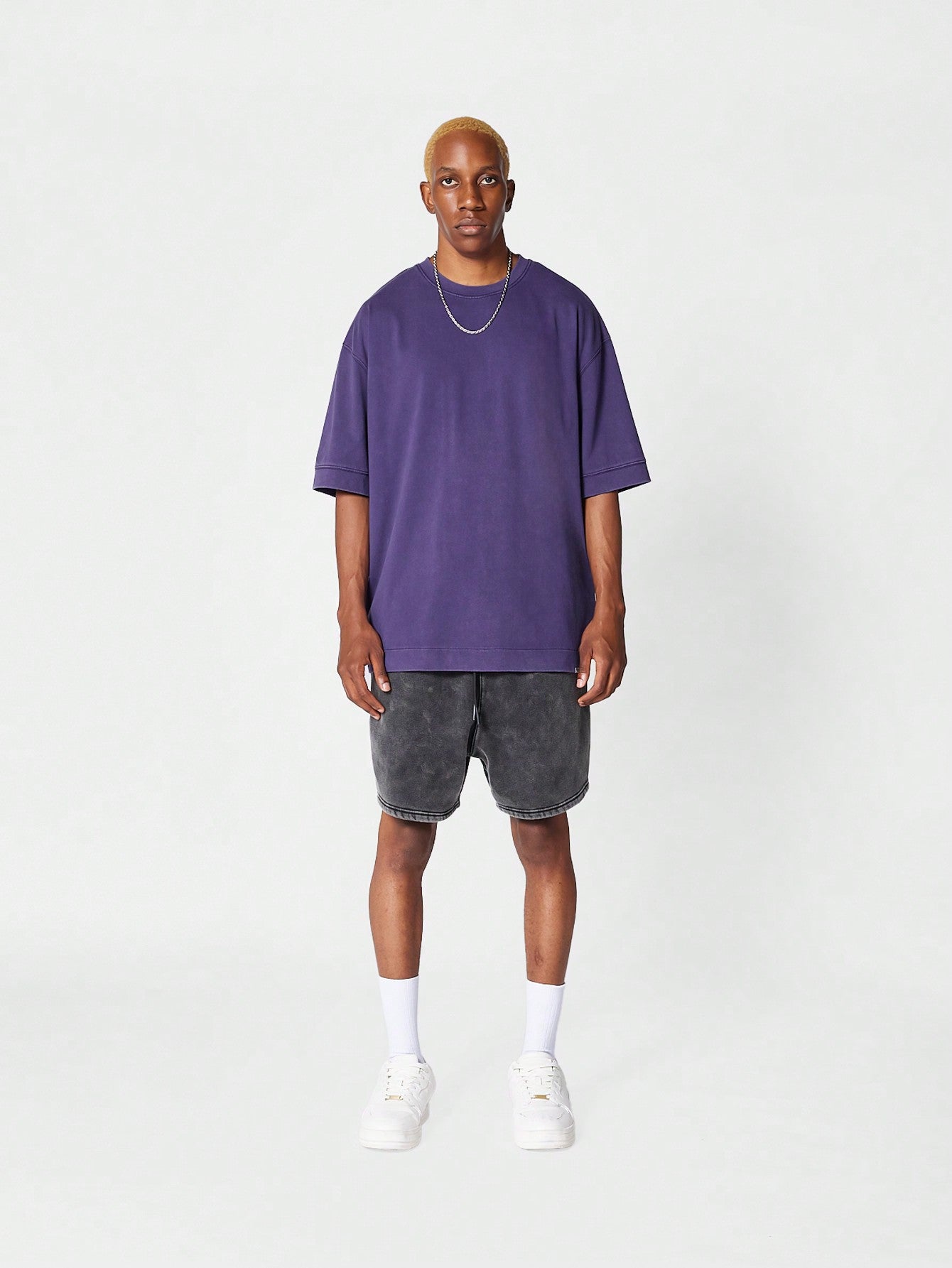Oversized Fit Essential Washed Short Sleeve Tee