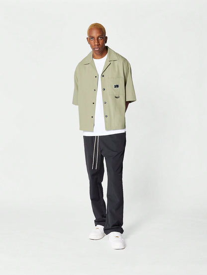 Boxy Fit Shirt With Front Pocket