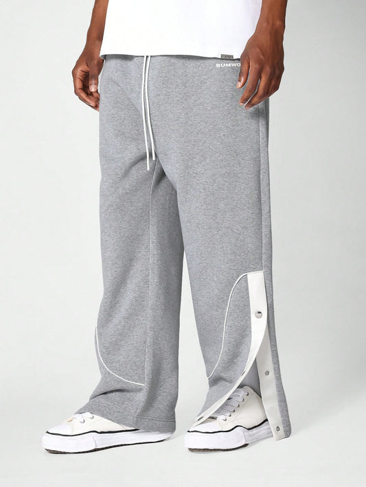 Drop Crotch Jogger With Side Snaps