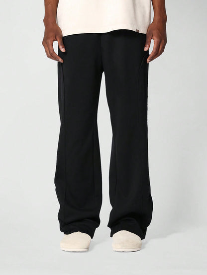 Wide Leg Washed Jogger With Side Panels