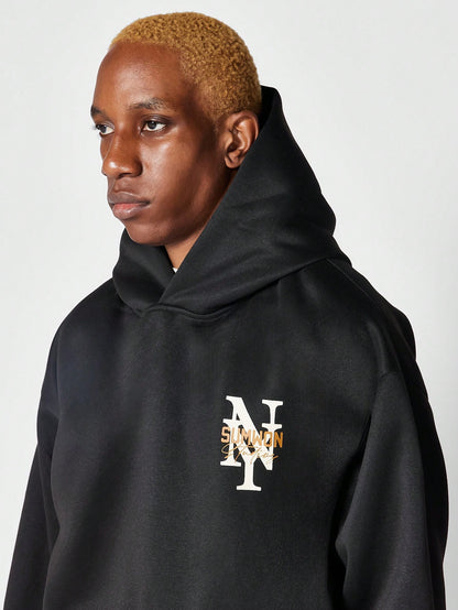 Overhead Hoodie With Back And Front Print