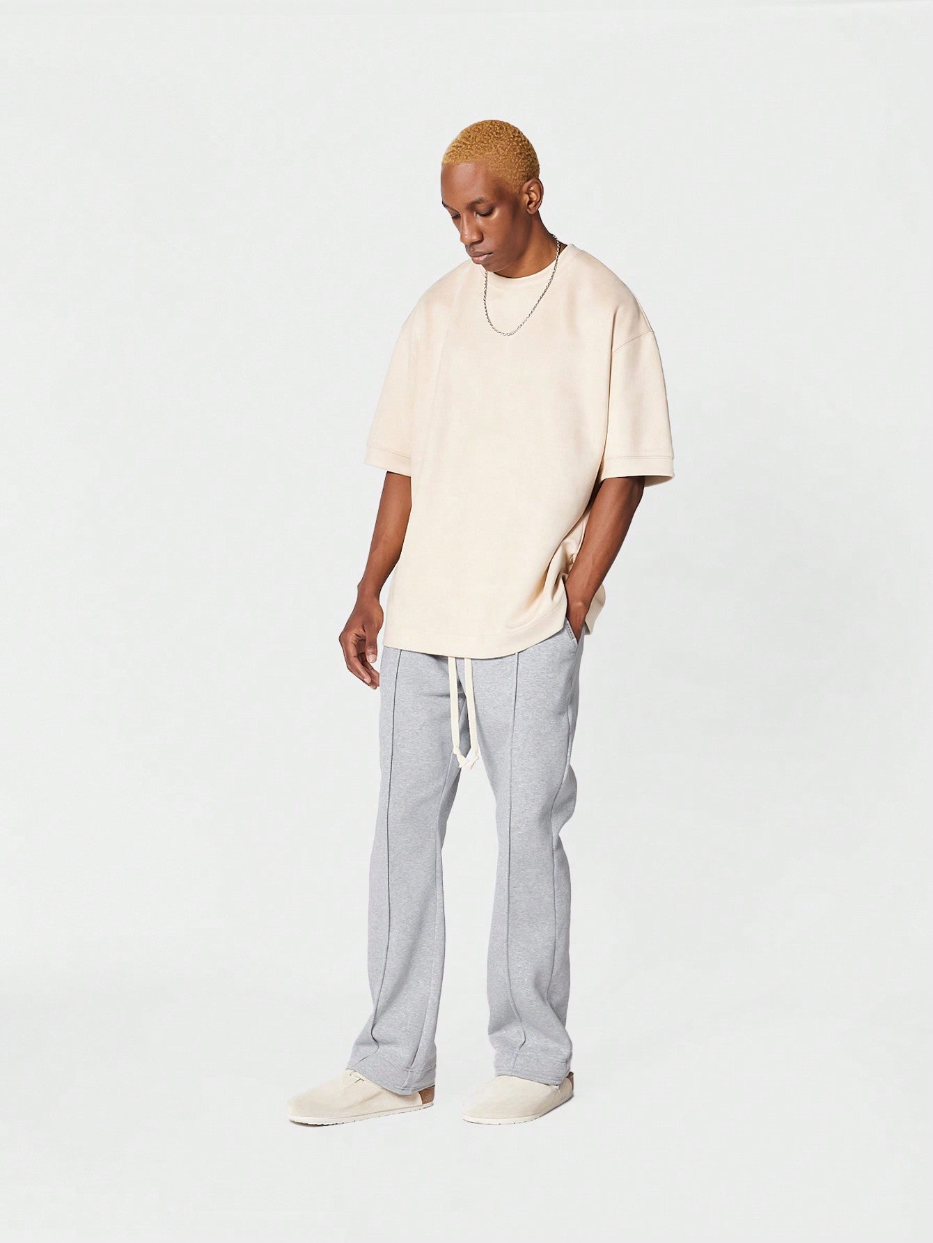 Flare Fit Pleated Jogger
