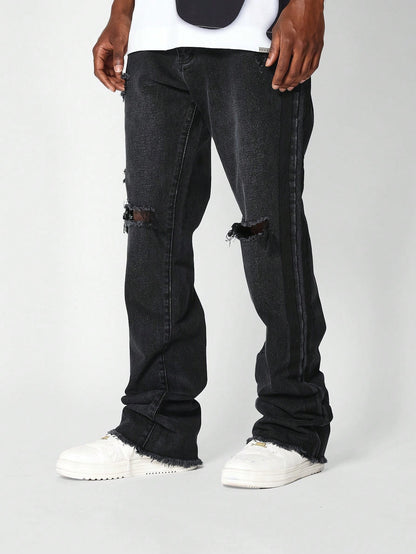 FLARE FIT DISTRESSED  JEAN