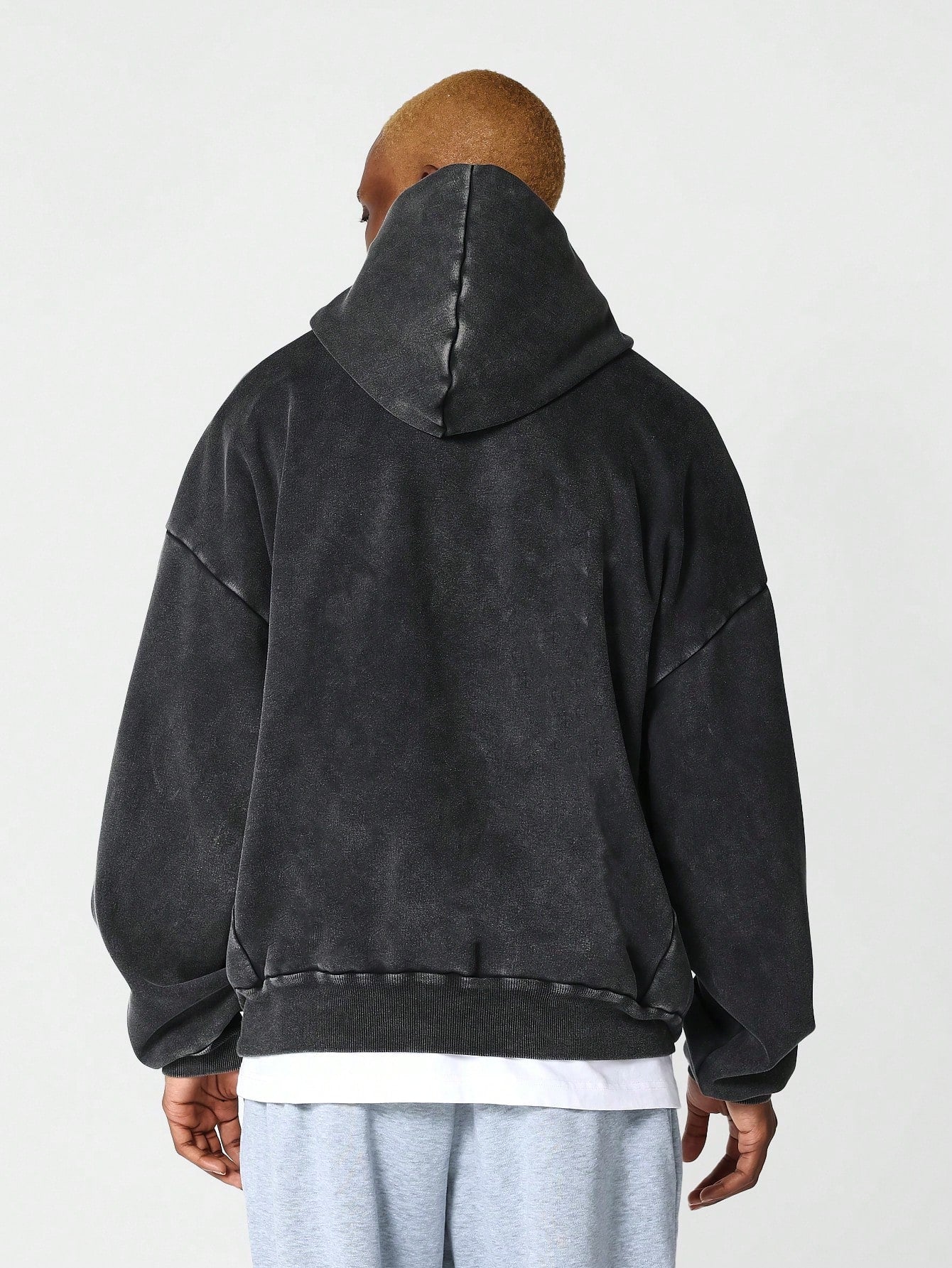 Overhead Washed Funnel Neck Hoodie