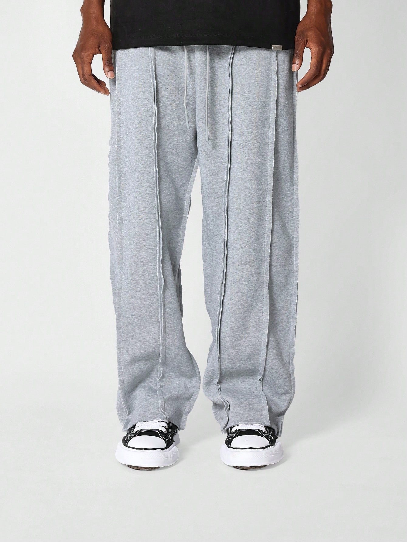 Drop Crotch Jogger With Exposed Seam