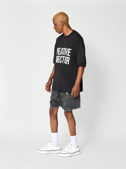Oversized Fit Tee With Graphic