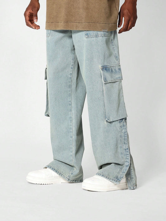 Cargo Jean With Side Snaps