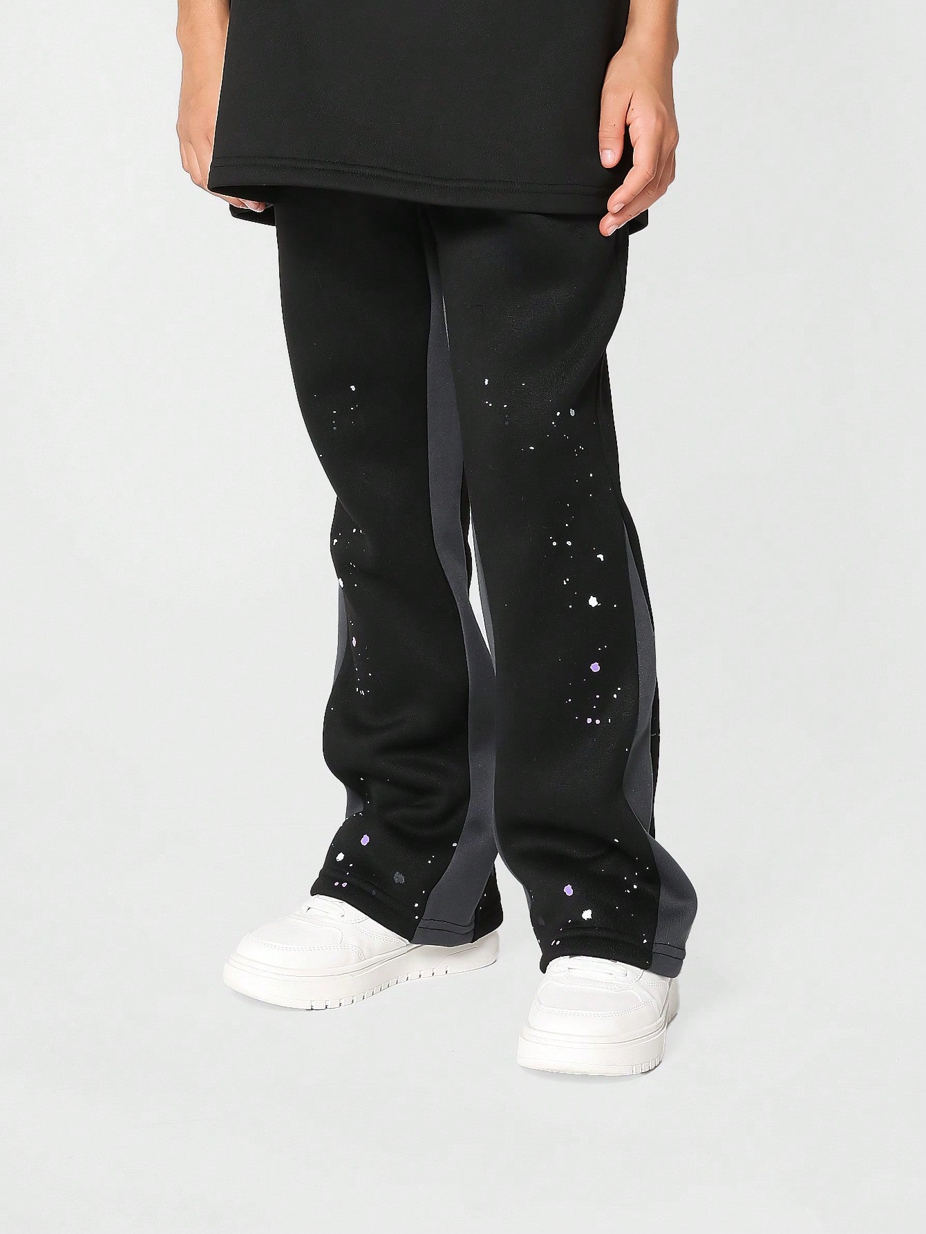 Kids Unisex Flare Fit Jogger With Paint Print