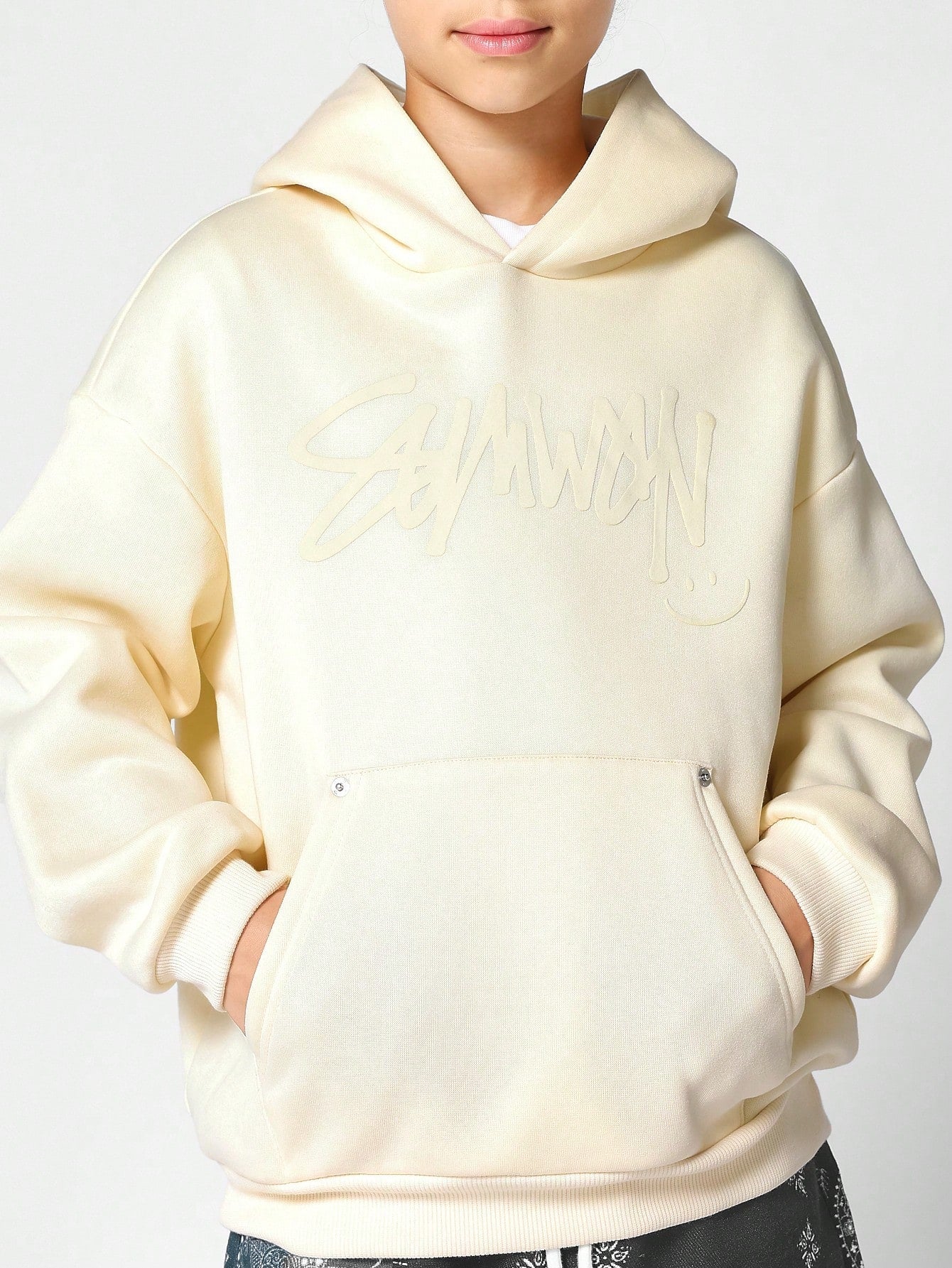 Kids Unisex Overhead Hoodie With Front Print
