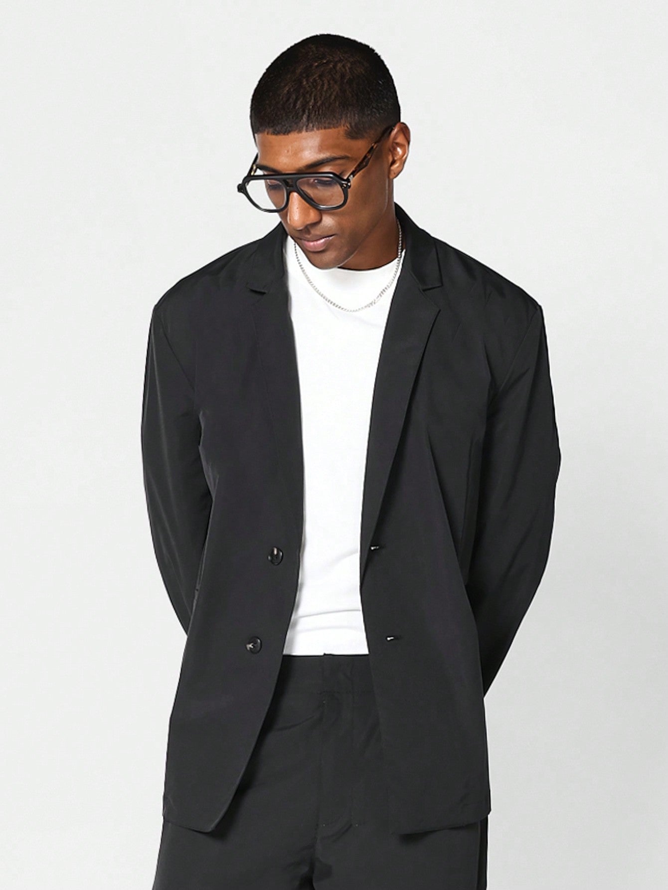 Nylon Suit Blazer