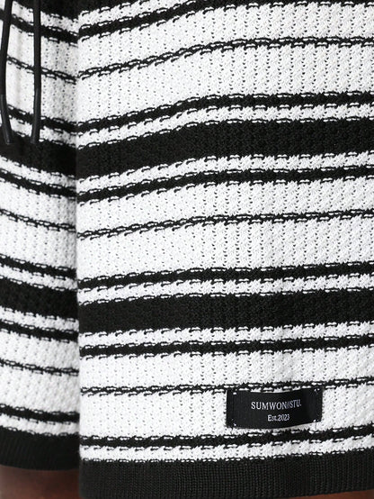 Striped Crochet Short