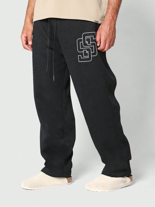 Drop Crotch Jogger With Front Print